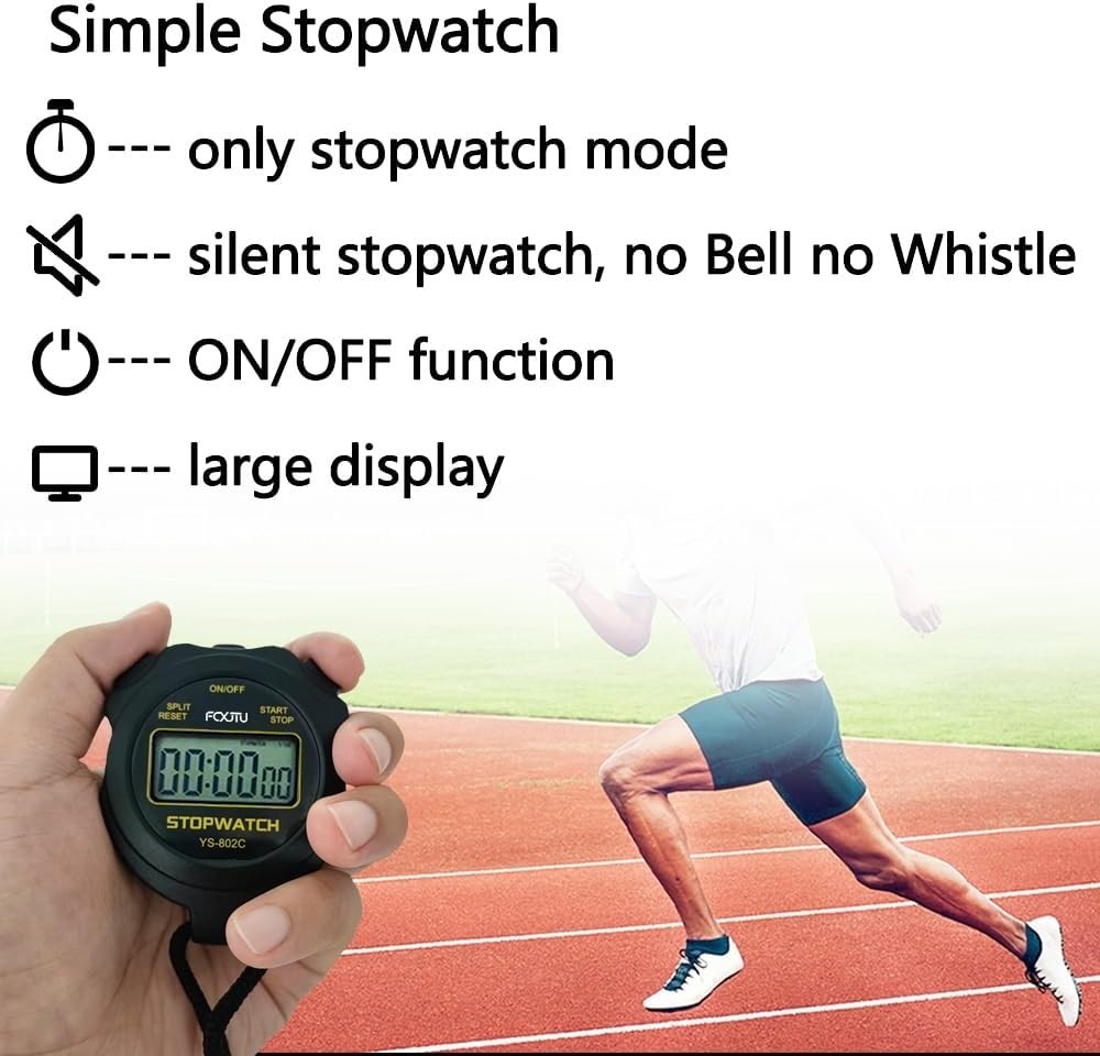 Simple Operational Digital Stopwatch - Essential for Coaches and Teachers