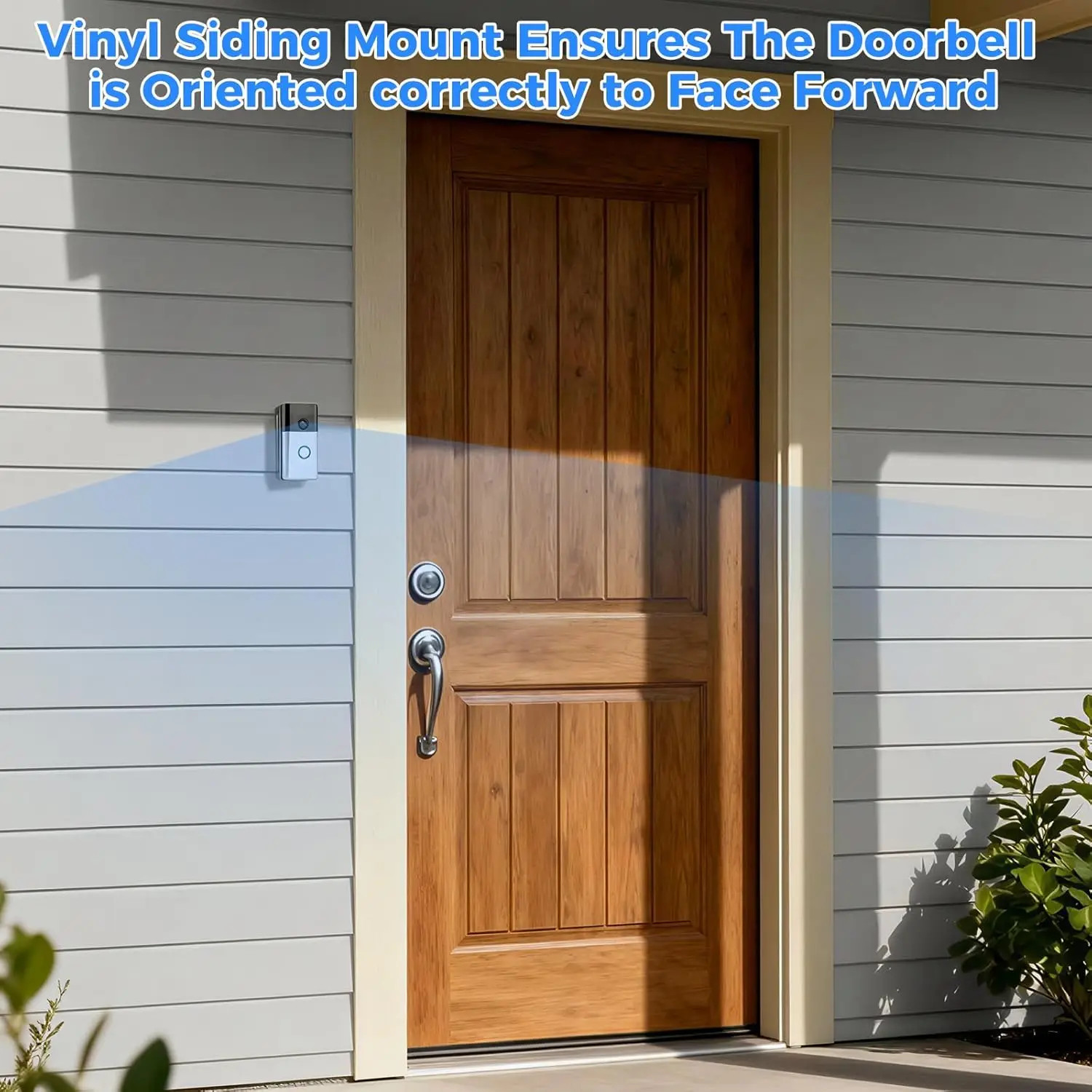 Ring Doorbell Vinyl Siding Mount | 4" Angle Adjustment Bracket, Easy Install