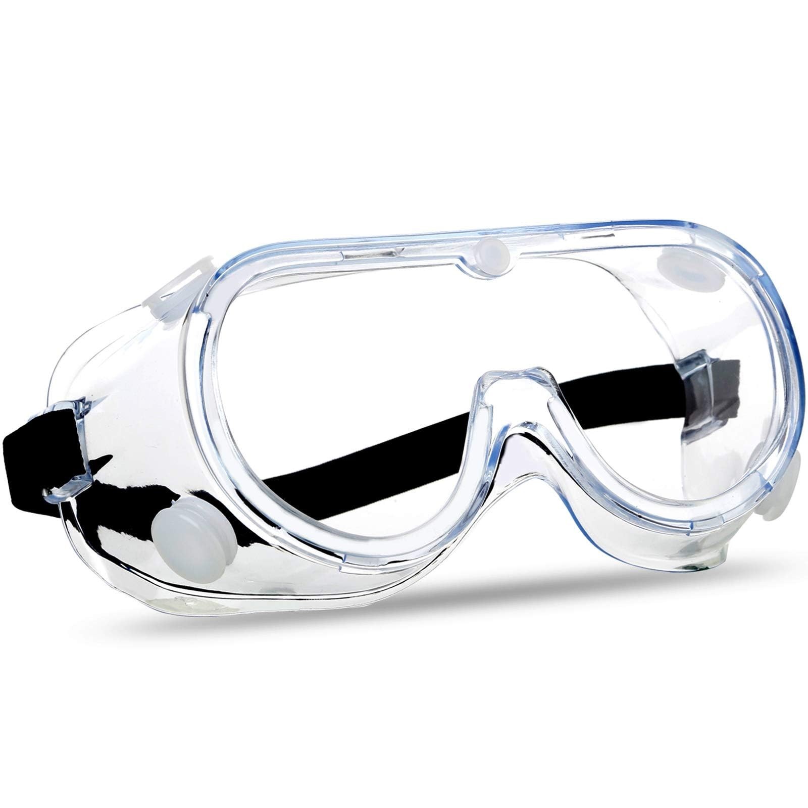 Anti-Fog Protective Safety Goggles Clear Lens Wide-Vision Transparent