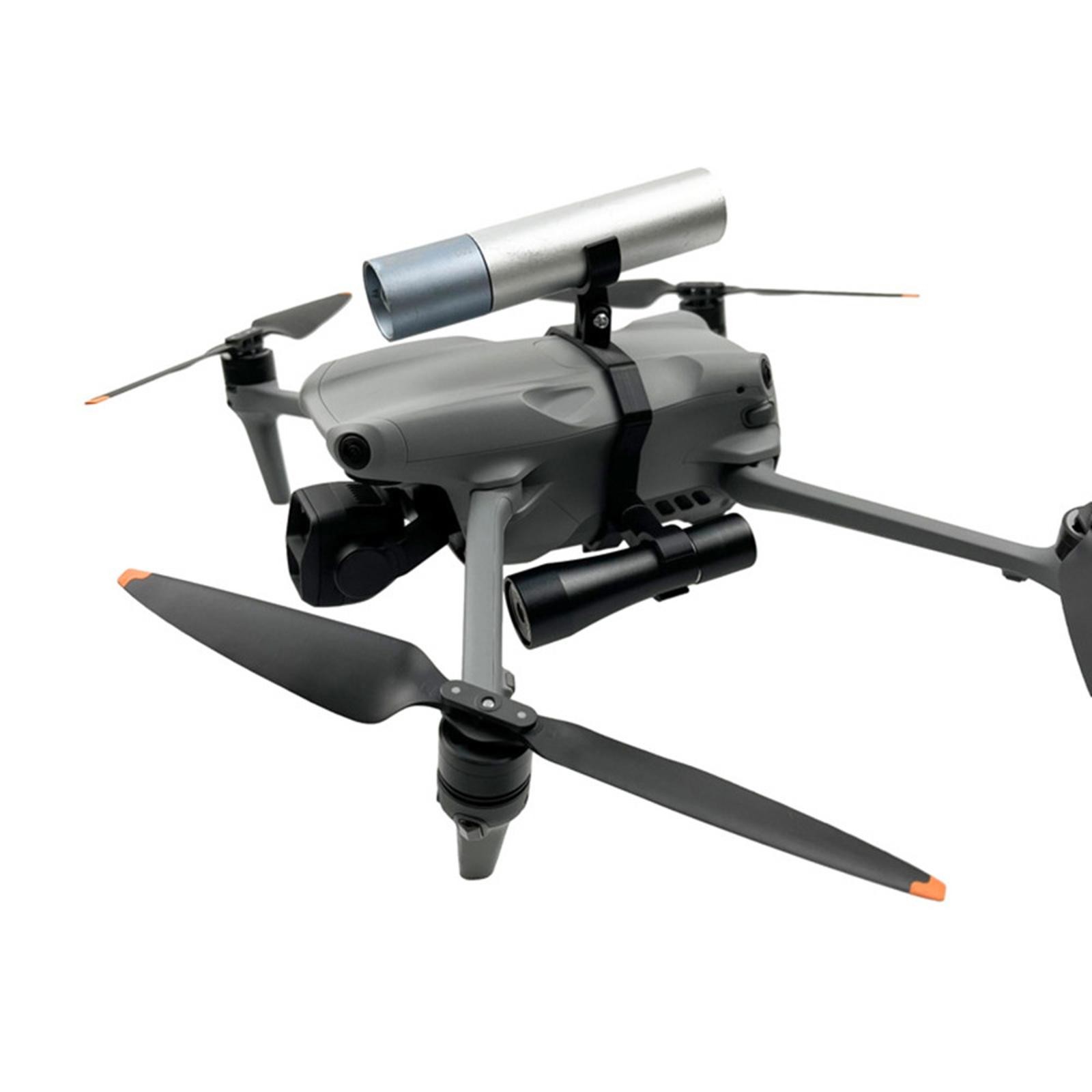 Aluminum Alloy & PLA Black Flashlight Lamp Accessories For DJI Air 3 Drone D