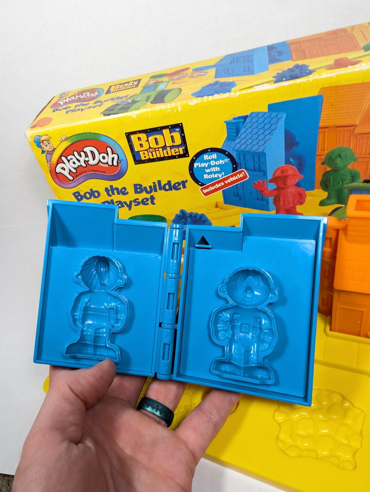 Vintage Play-Doh Bob the Builder Set INCOMPLETE 2001 Original Box