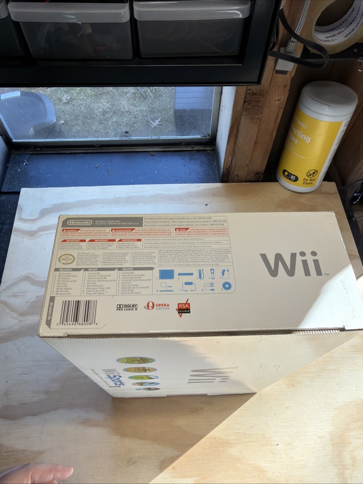 Nintendo Wii Sports White Console - BOX & INSERTS ONLY Ships Fast