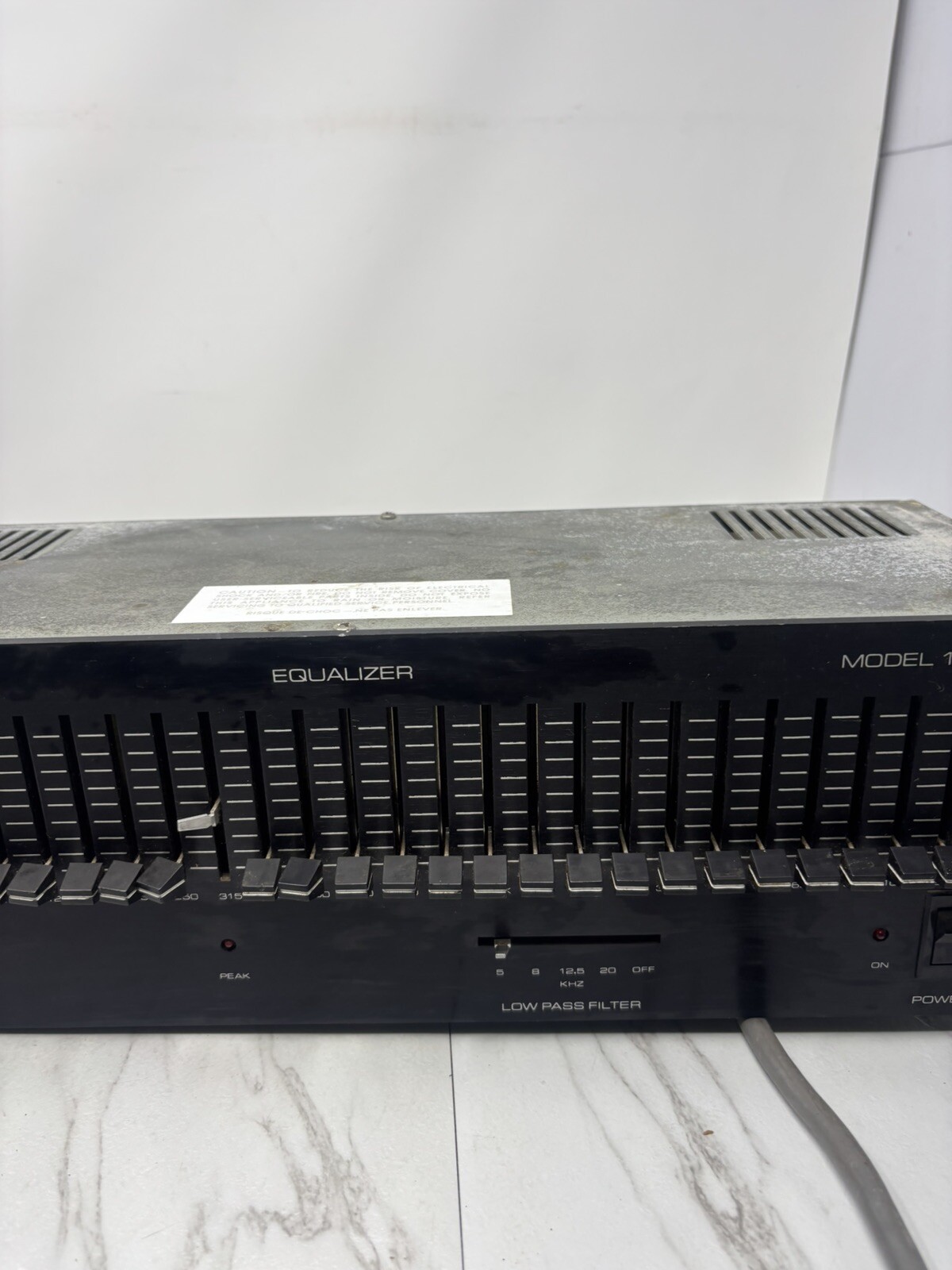 Altec Lansing 1653A, 29 Band Graphic Equalizer, High & Low Pass Eq Powers On