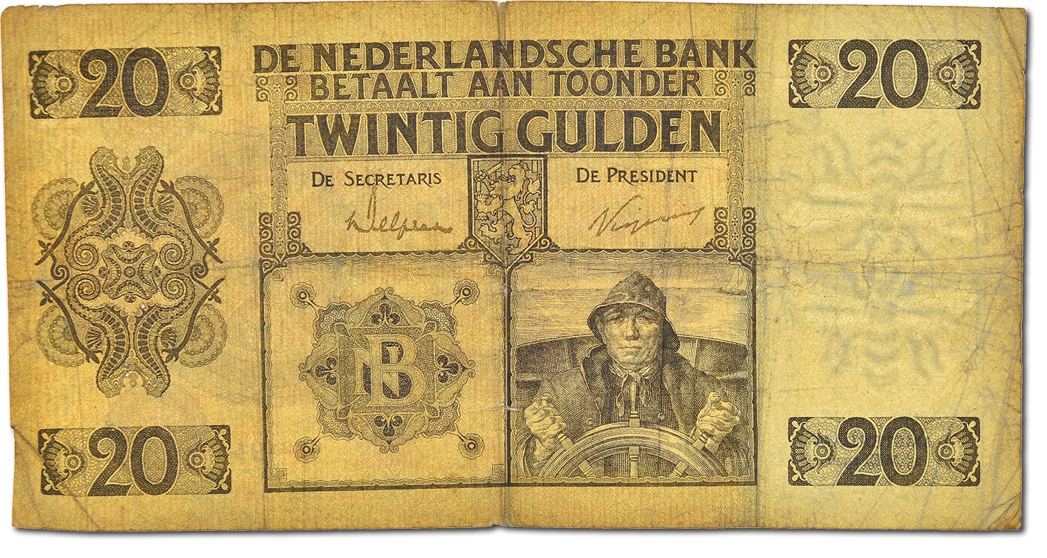 [#42864] Banknote, Netherlands, 20 Gulden, 1926, VF(20-25)