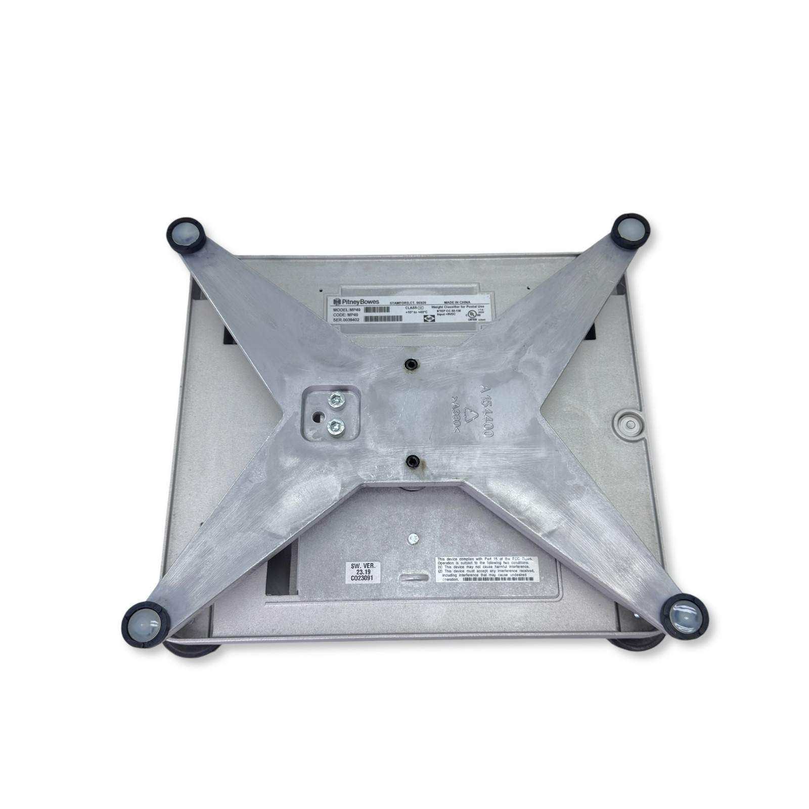 Pitney Bowes MP49 Postal Scale Base 70lb Capacity Weight Classifier 9VDC Tested