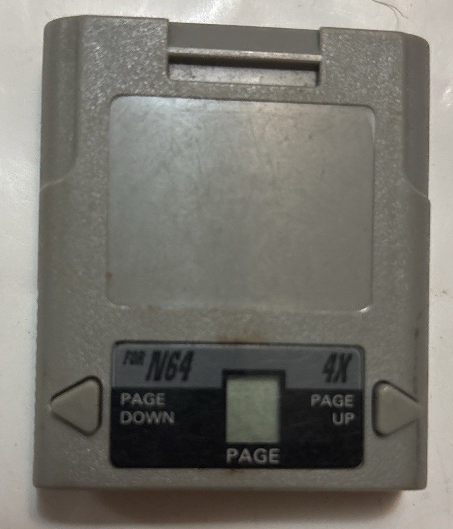 Mad Catz 4X Memory Card N64 Nintendo 64 Vintage Rare HTF Item Fast Shipping
