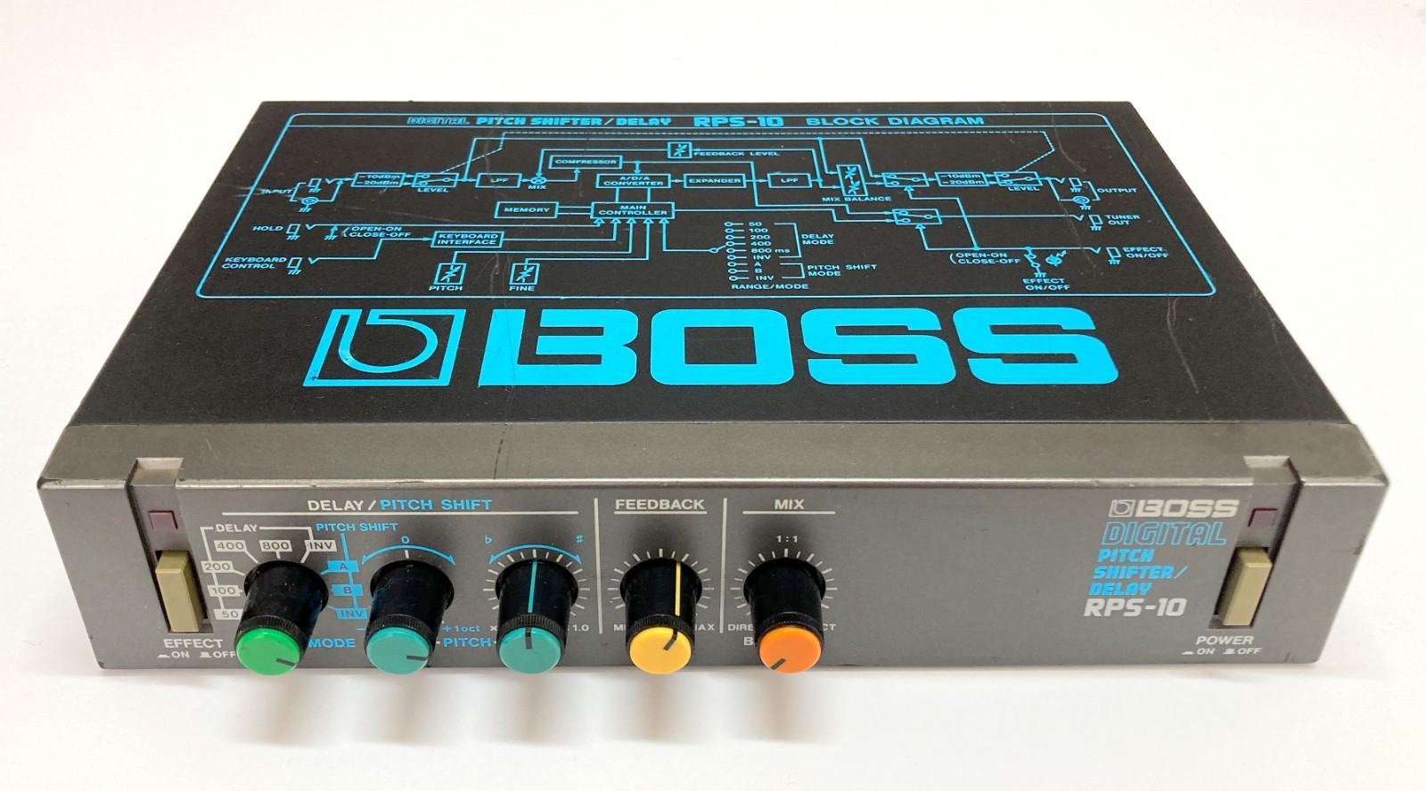 BOSS RPS-10 Digital Pitch Shifter Delay Micro Rack Guitar Effects Unit MIJ #79