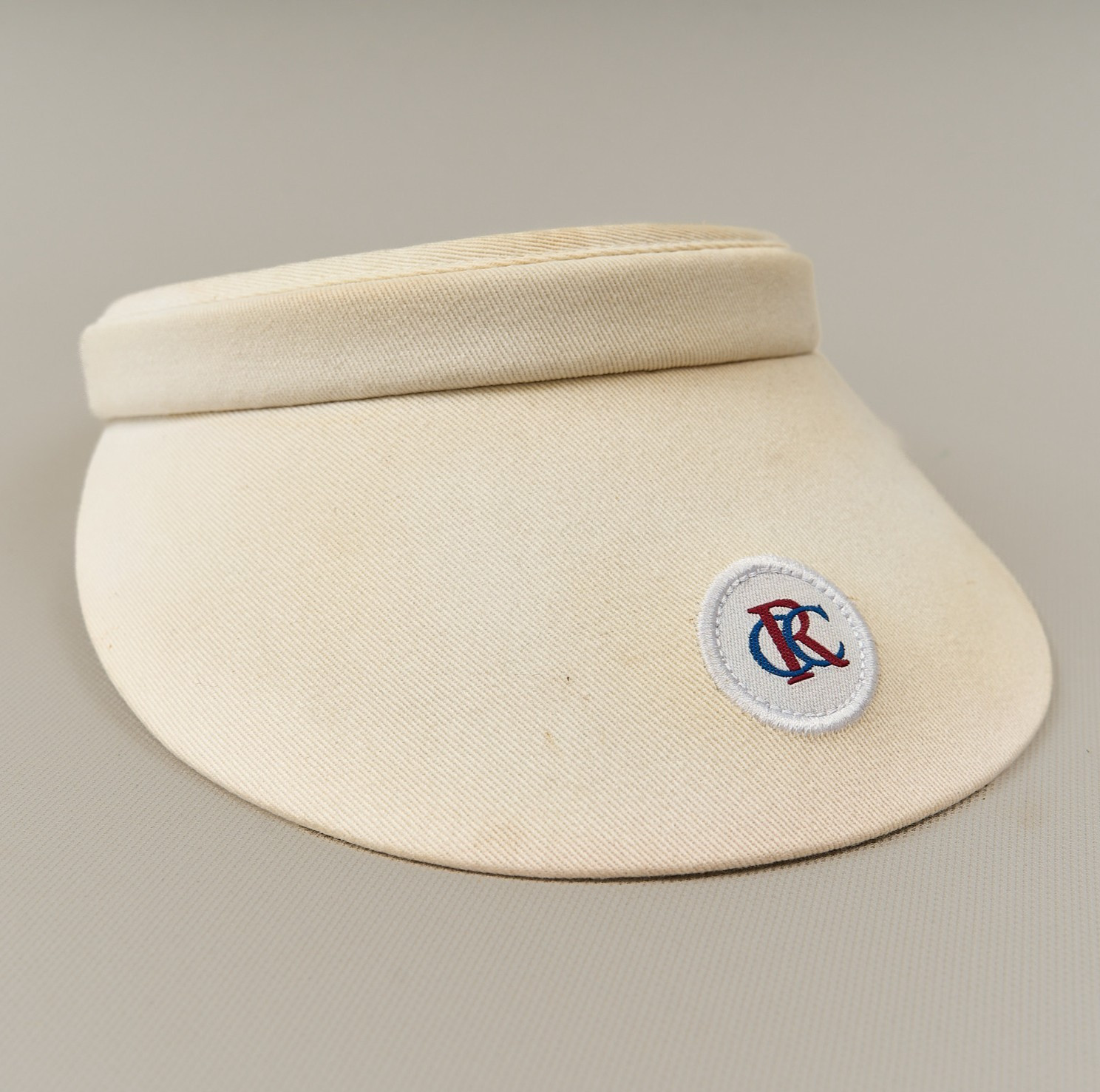 Raleigh Country Club Visor Women’s Imperial Golf Hat Ivory Made in USA