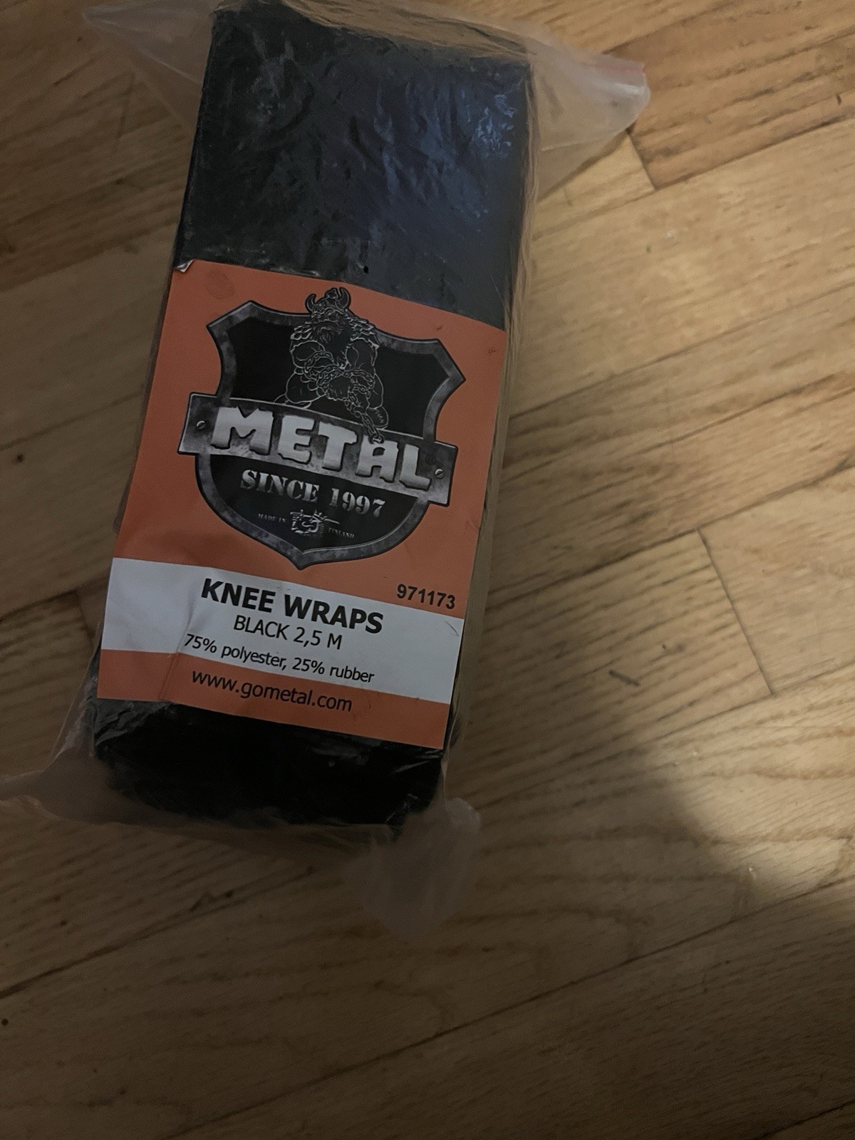 Metal-Black Knee Wraps 2.5
