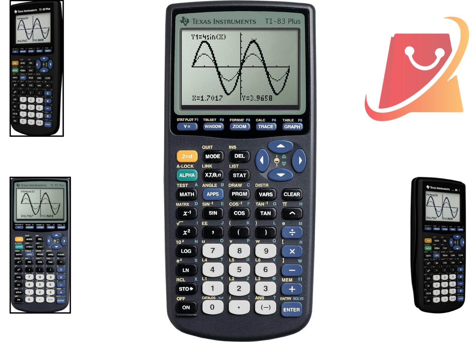 Graphing Calculator, Plastic, Standard Size, SAT PSAT ACT AP IB, Multi-Function