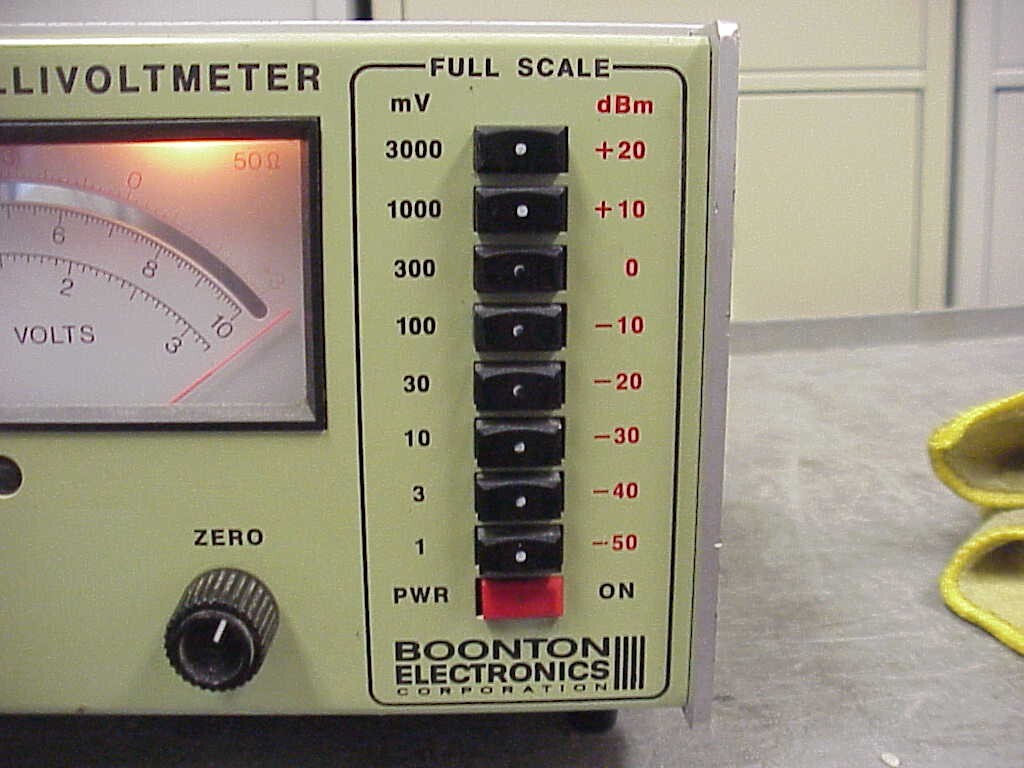 Boonton Electronics 92BD RF Millivoltmeter | -50 to +20 dBm | 1-3000mV