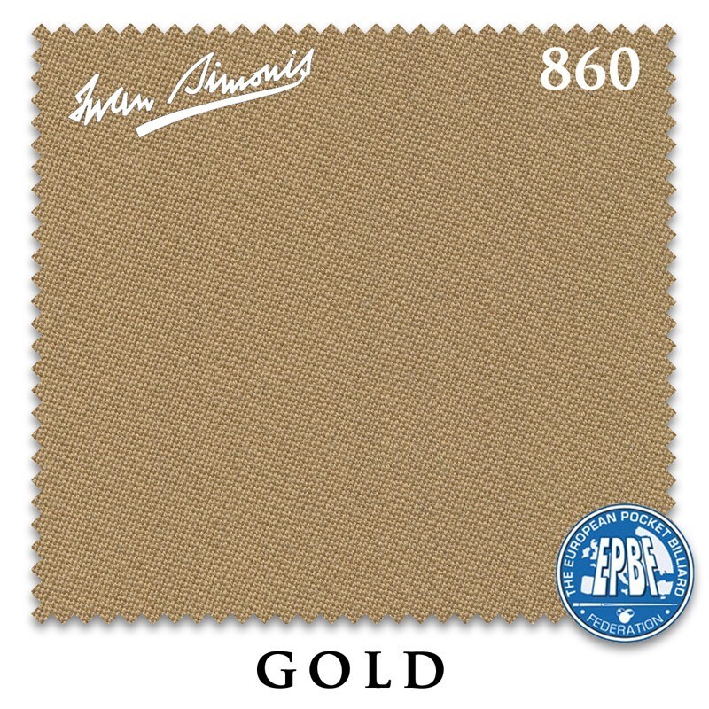 8' Simonis 860 Pool Table Cloth - Gold - AUTHORIZED DEALER