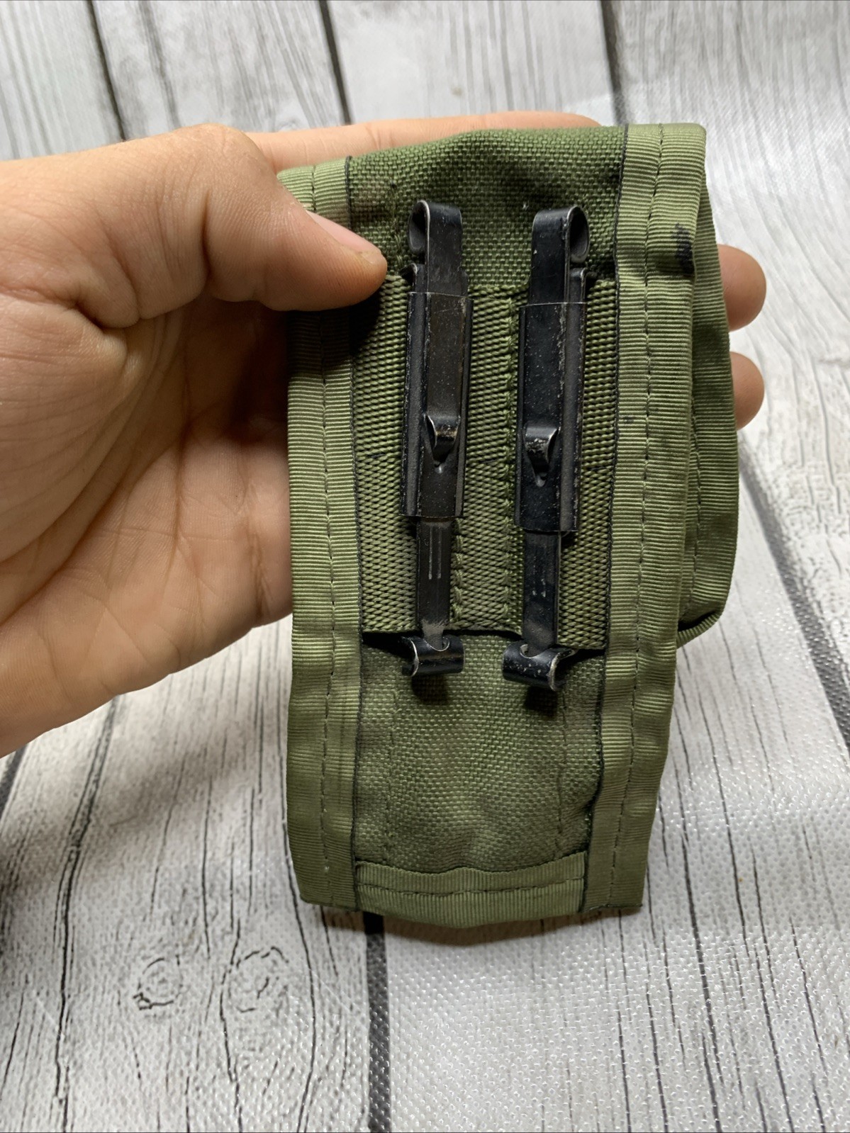 US Military Issued Green Nylon Pouch