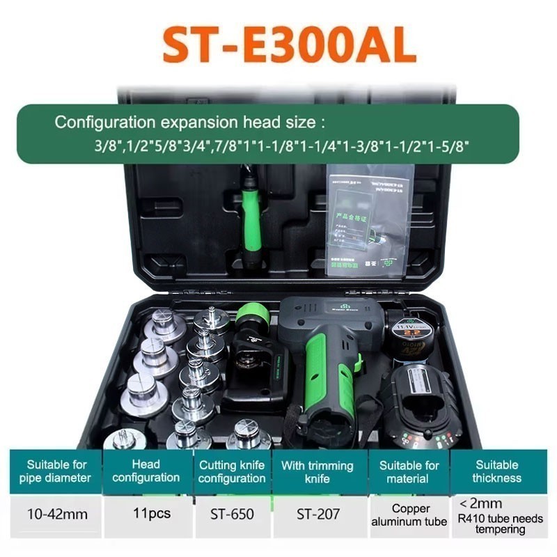 ST-E300 Li-Battery Hydraulic Air Conditioner Copper Electric Tube Expander os67