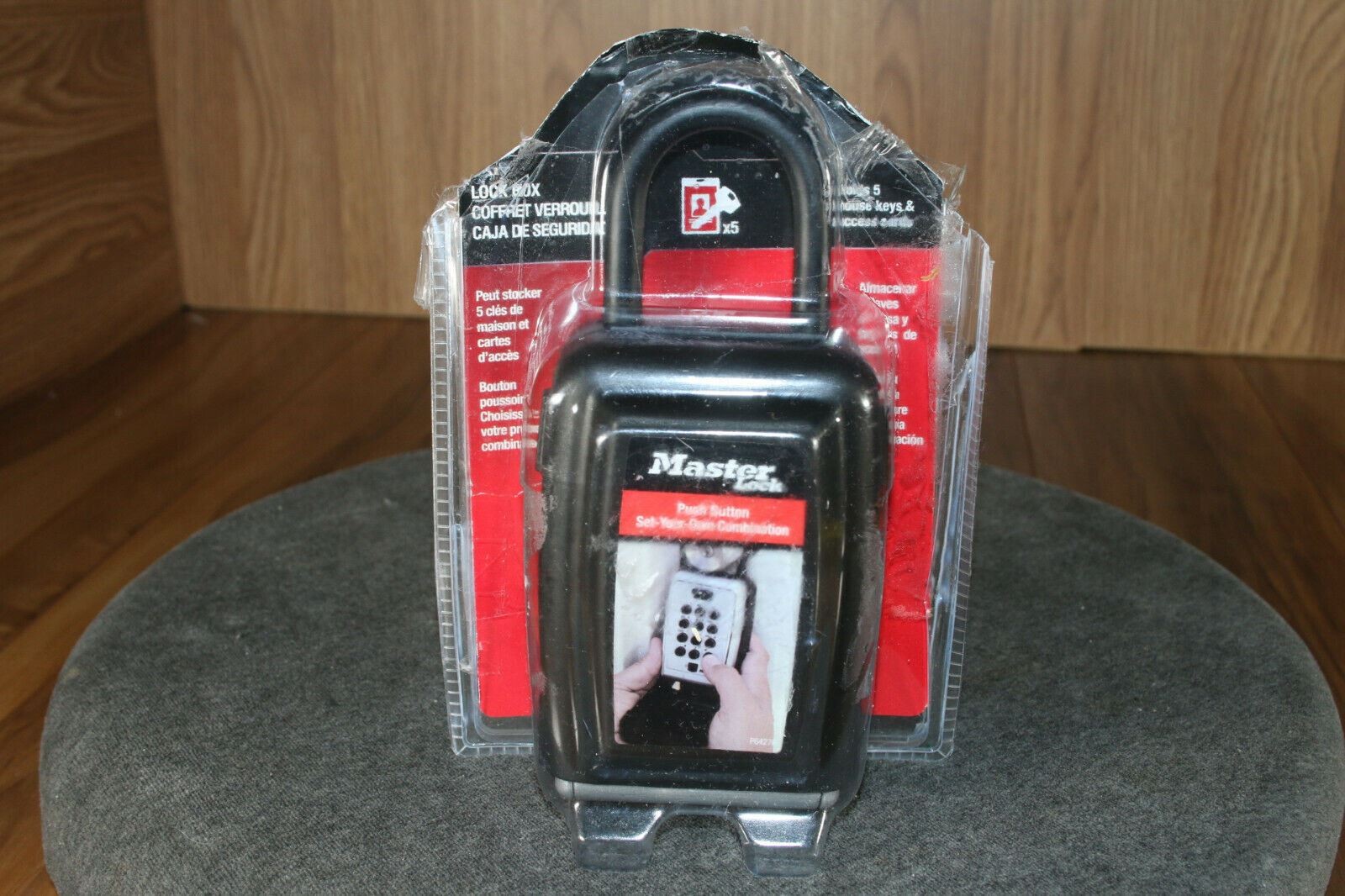 Master Lock 4720B Set Your Own Combination Push Button Portable Lock Box, 5 Key