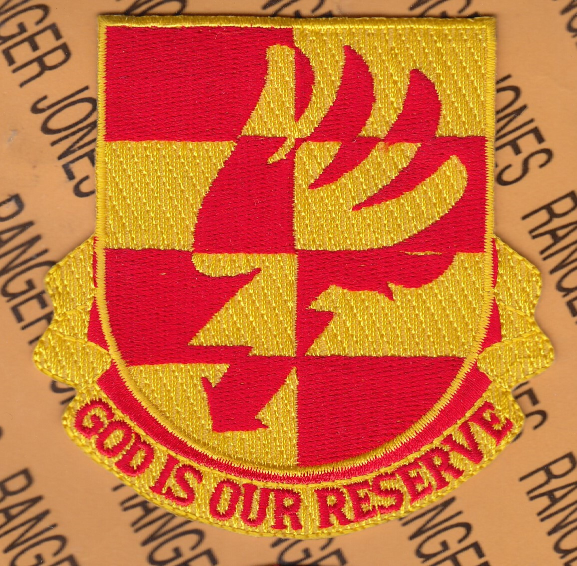 US Army 89th Airborne Field Artillery Bn ~3.5" DUI Crest pocket patch c/e