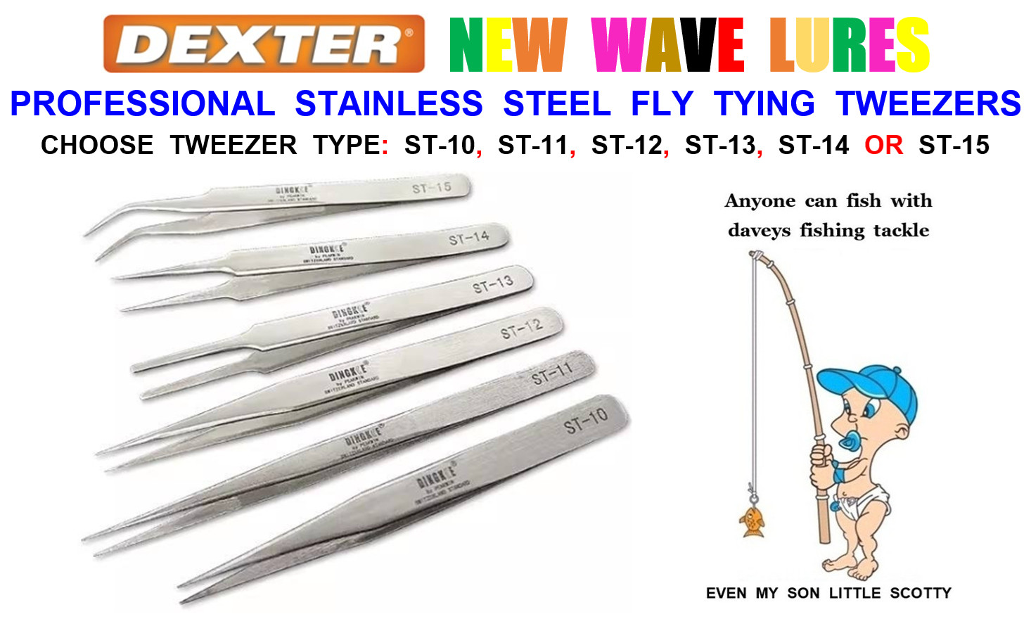 PROFESSIONAL STAINLESS STEEL FLY TYING TWEEZERS PLIERS FOR TROUT DRY WET FLIES