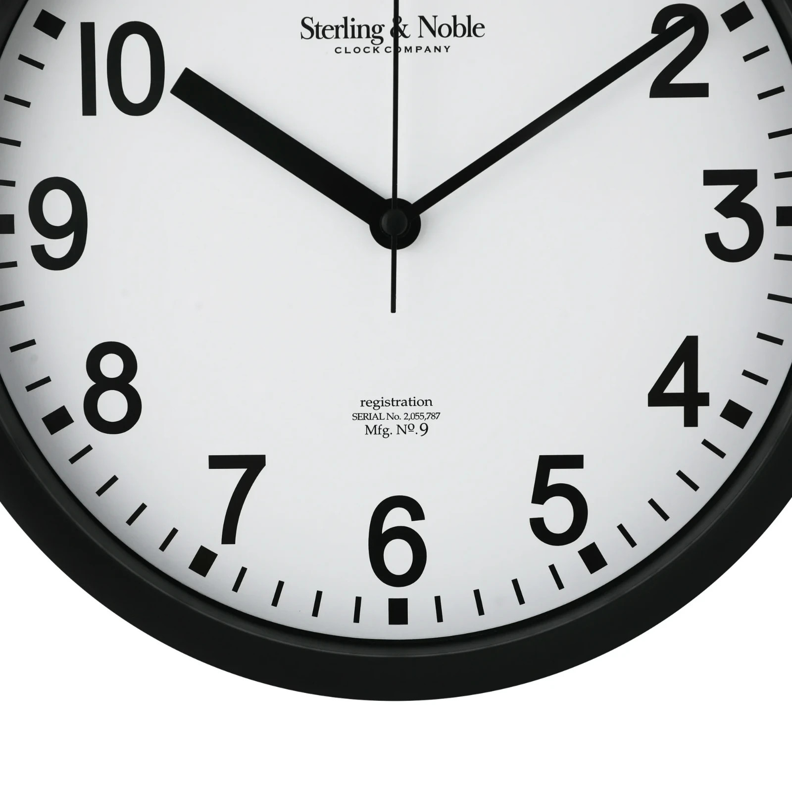 Mainstays Basic Indoor 8.78" Black Analog Round Modern Wall Clock