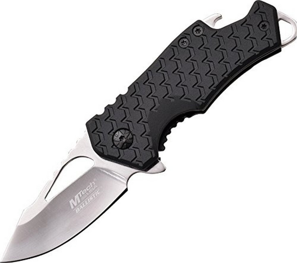 MTech Chrome Assisted Opening Framelock Folding Pocket Knife - MT-A882CH