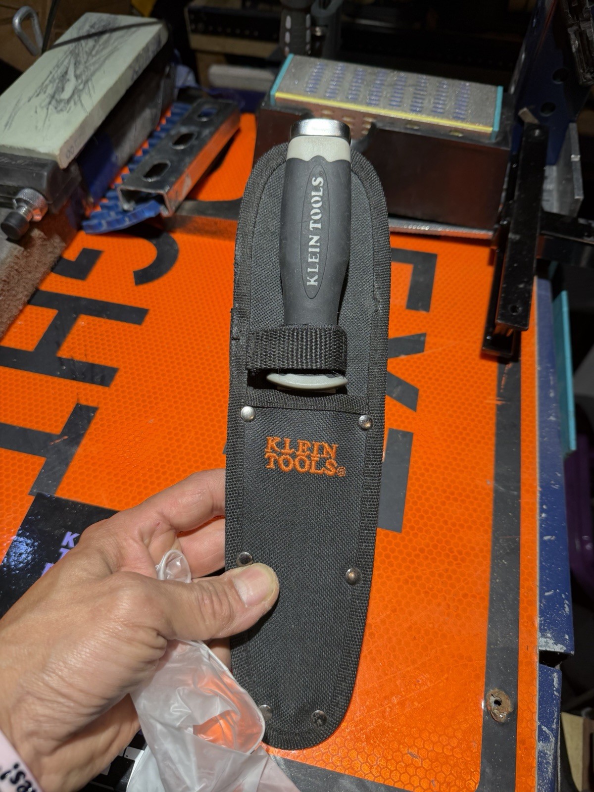 Klein Tools Serrated Duct Knife With Sheath