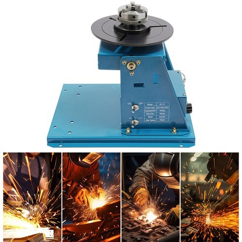 2-58mm 3 Jaw Rotary Welding Positioner Solder Positioner Bench Chuck Turntable