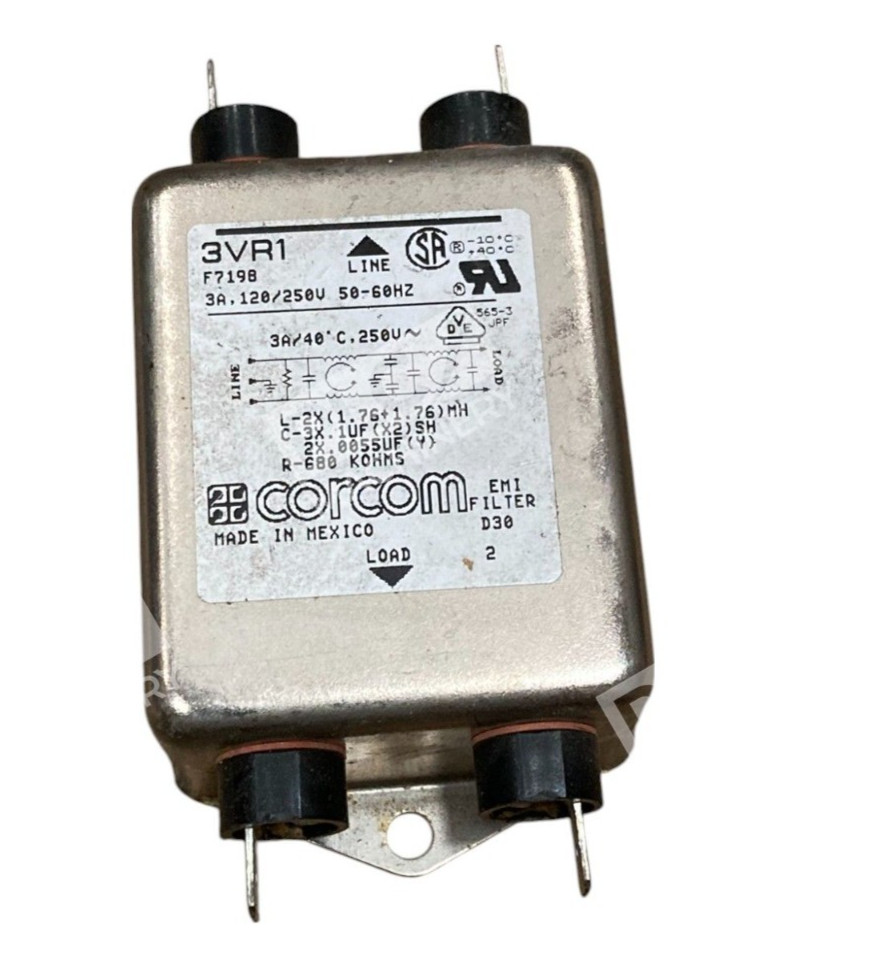 Corcom 3VR1 EMI Line Filter
