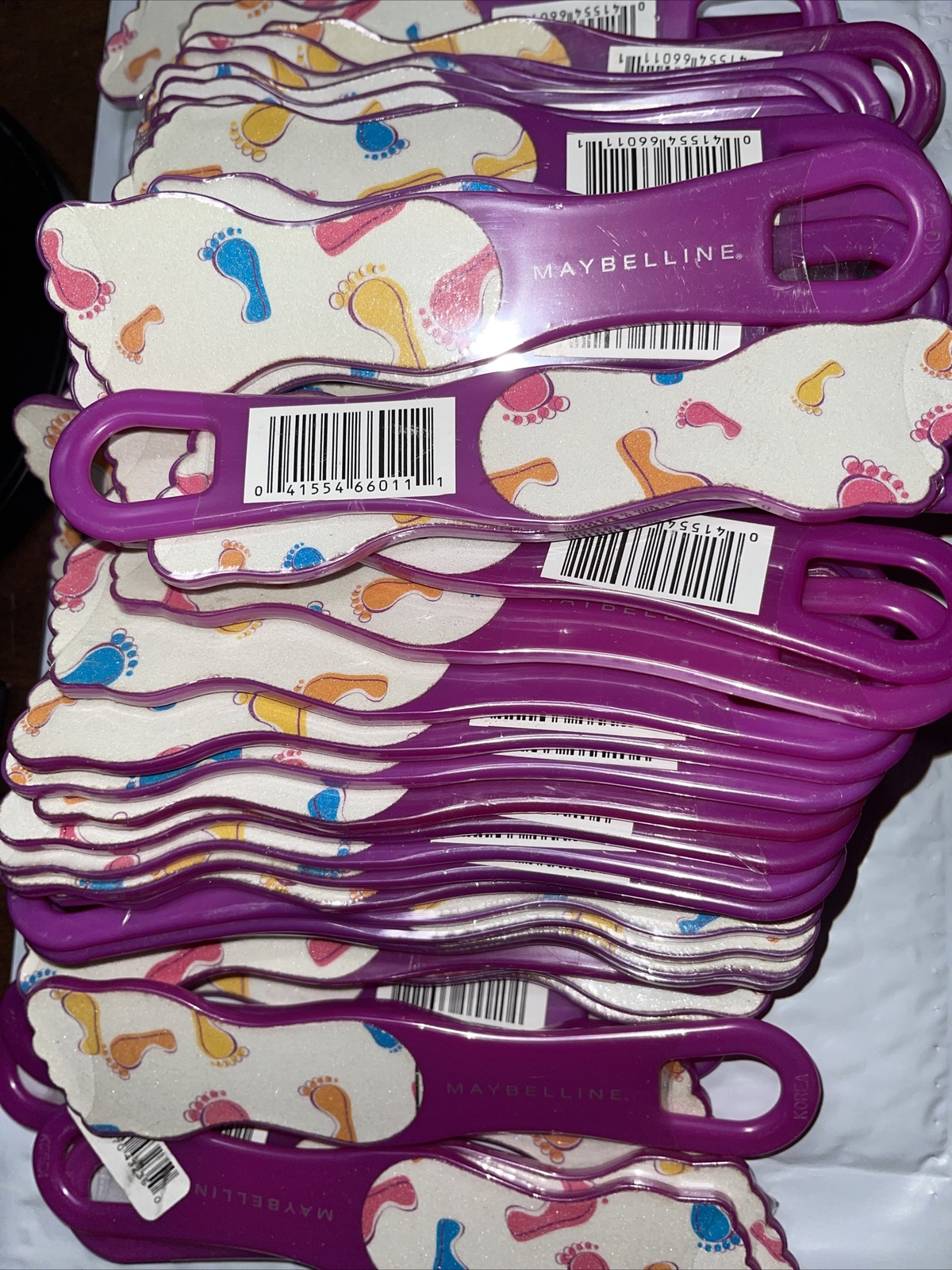 Lot of 46 Maybelline Double-Sided Callus Remover Pedicure Foot File - Sealed NEW