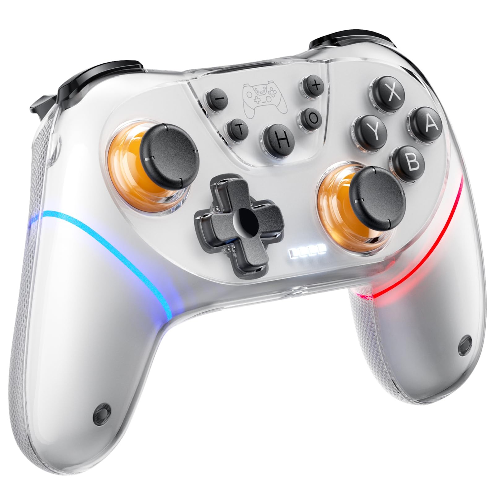 Honghao White Pro Gaming Controller for Switch 1/2 & Tesla 2025 New Model