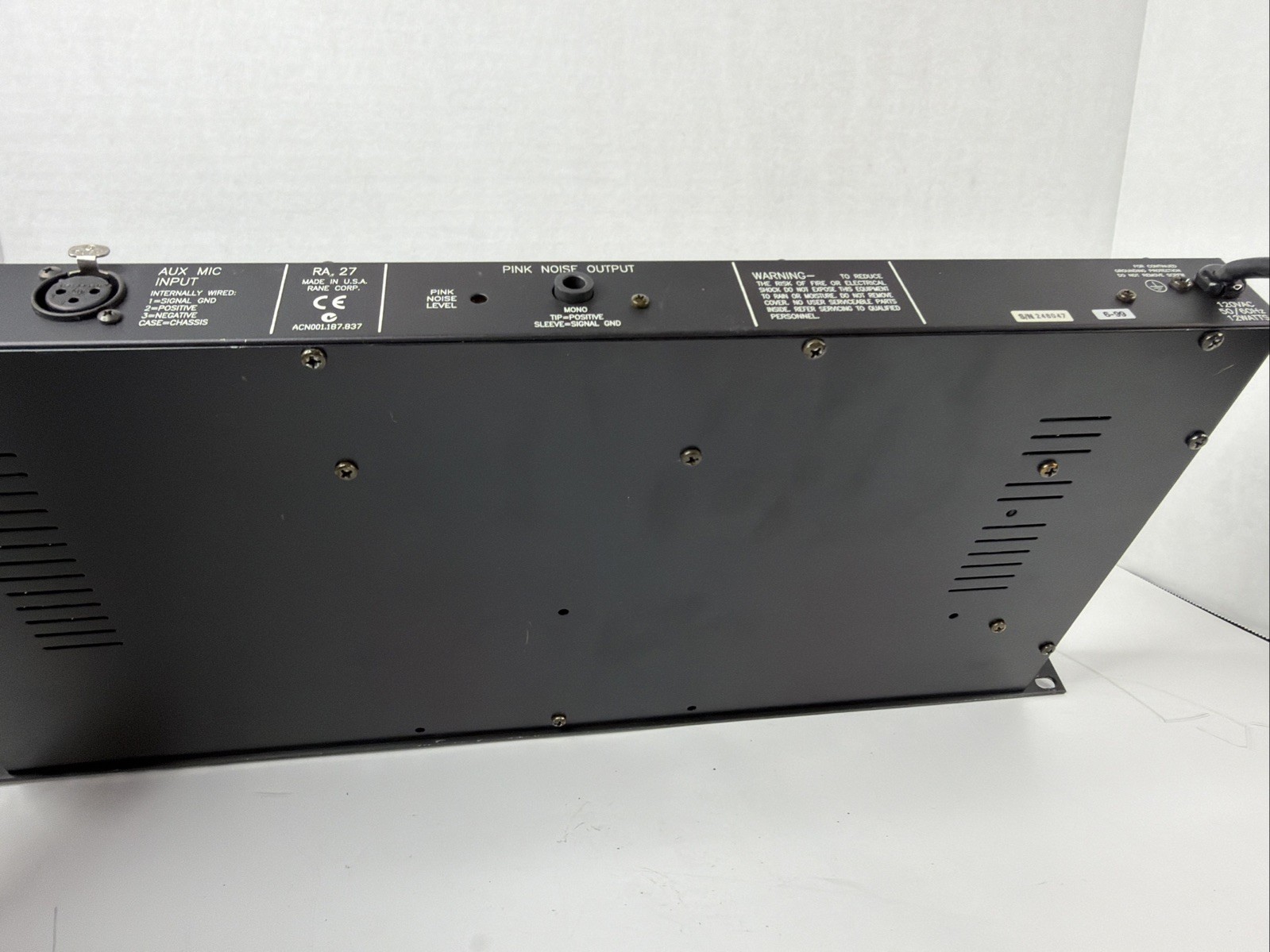 Rane RA 27 Realtime Spectrum Analyzer