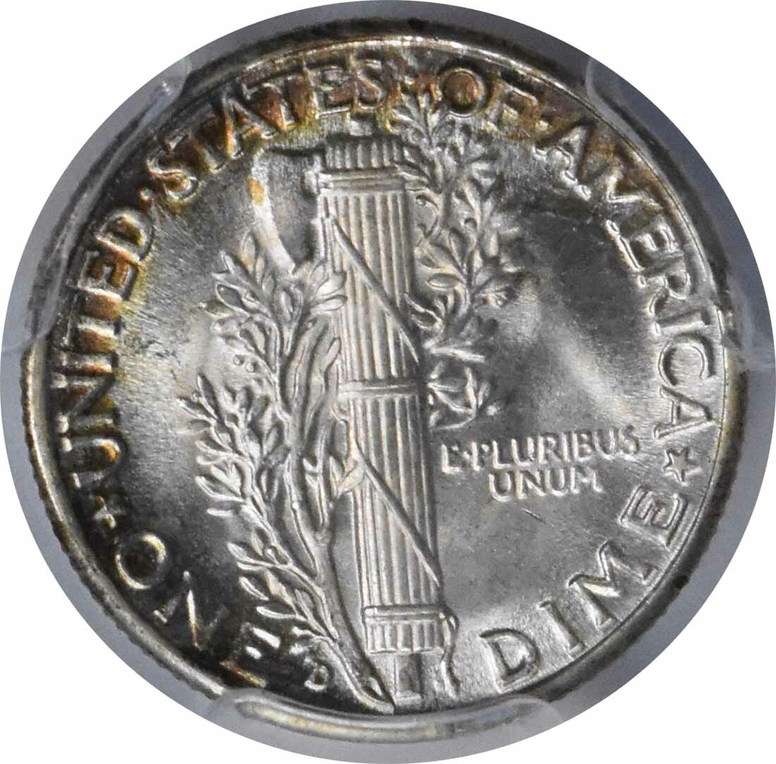 1944-D Mercury Silver Dime MS68FB PCGS