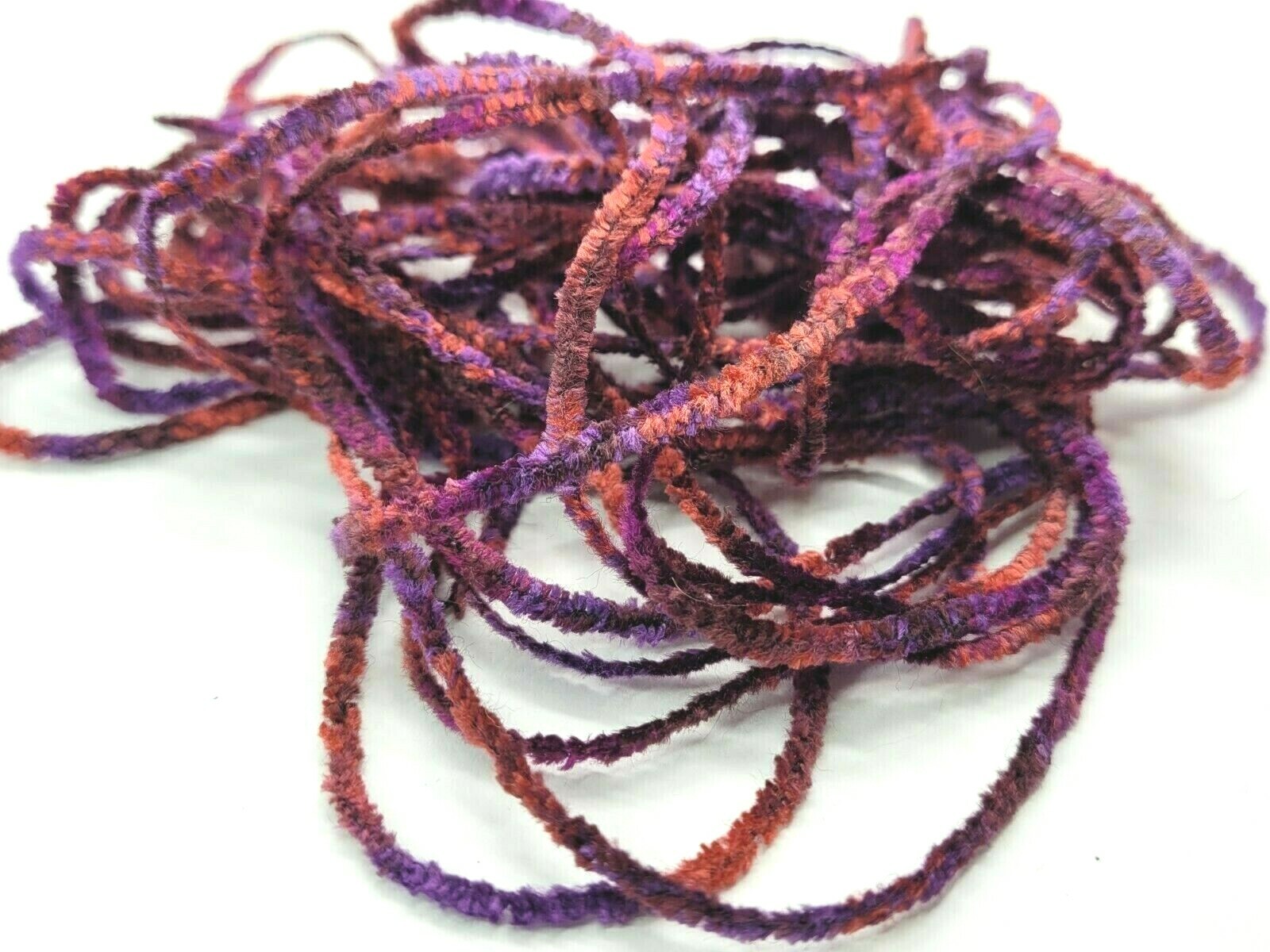 VARIEGATED RAYON CHENILLE - Micro Round Small - Fly Tying Material - 5 Yards NEW