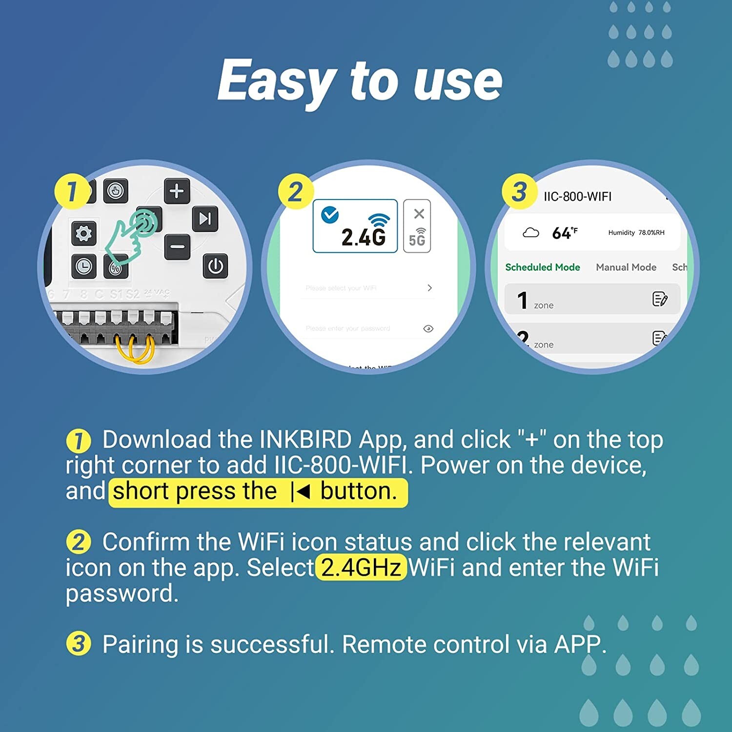 Lawn Smart Sprinkler Controller Watering Timer 8 Stations WiFi Irrigation System