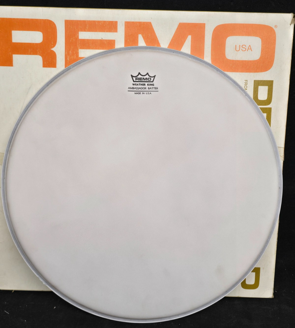 Vintage New Old Stock Remo Ambassador Batter 15" Mounted Drum Head 115BA
