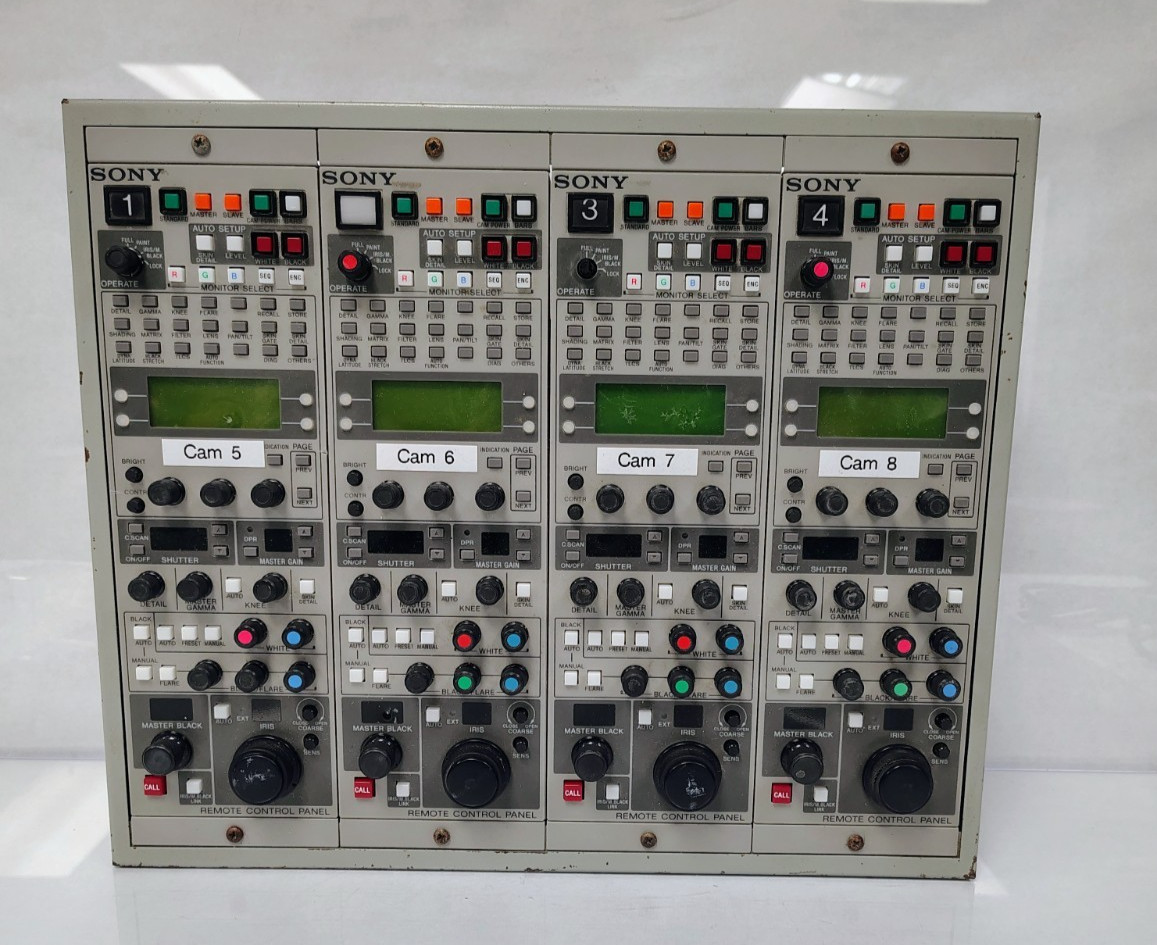 (4) SONY REMOTE CONTROL PANEL RCP-TX7 - NO CABLES - UNTESTED