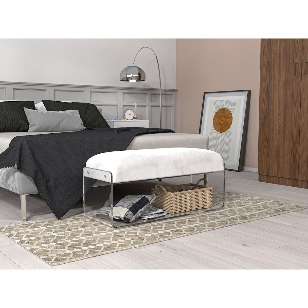 Nicolas Acrylic Bench