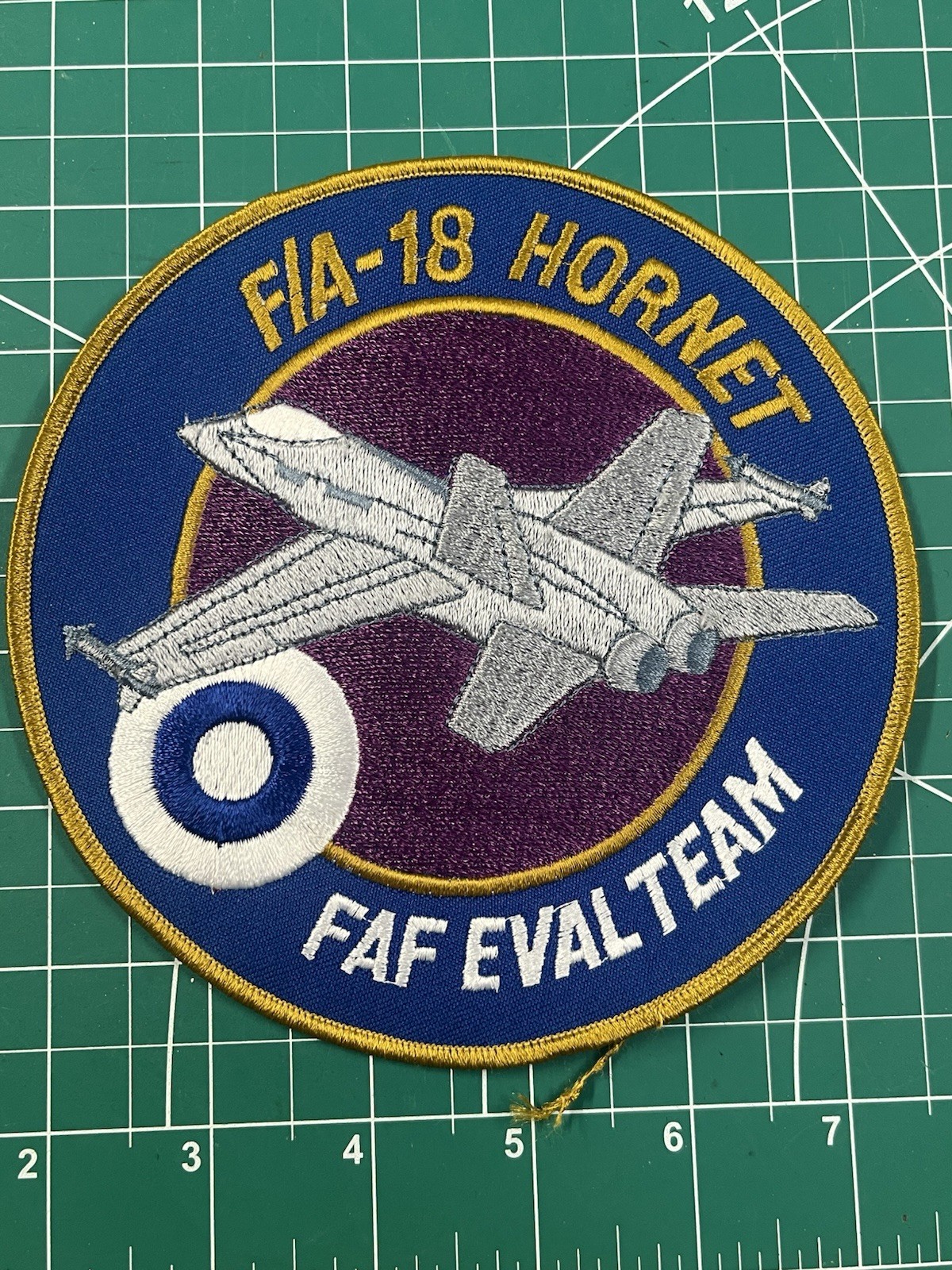 USN US Navy F/A-18 Hornet FAF Eval Team Patch