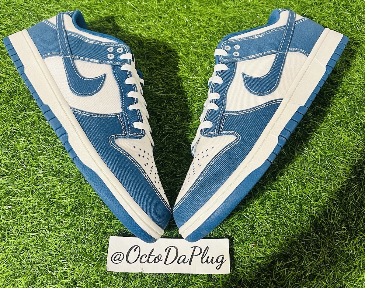 Nike Dunk Low Undustrial Blue Sashiko Mens Sizes nby DV0834-101