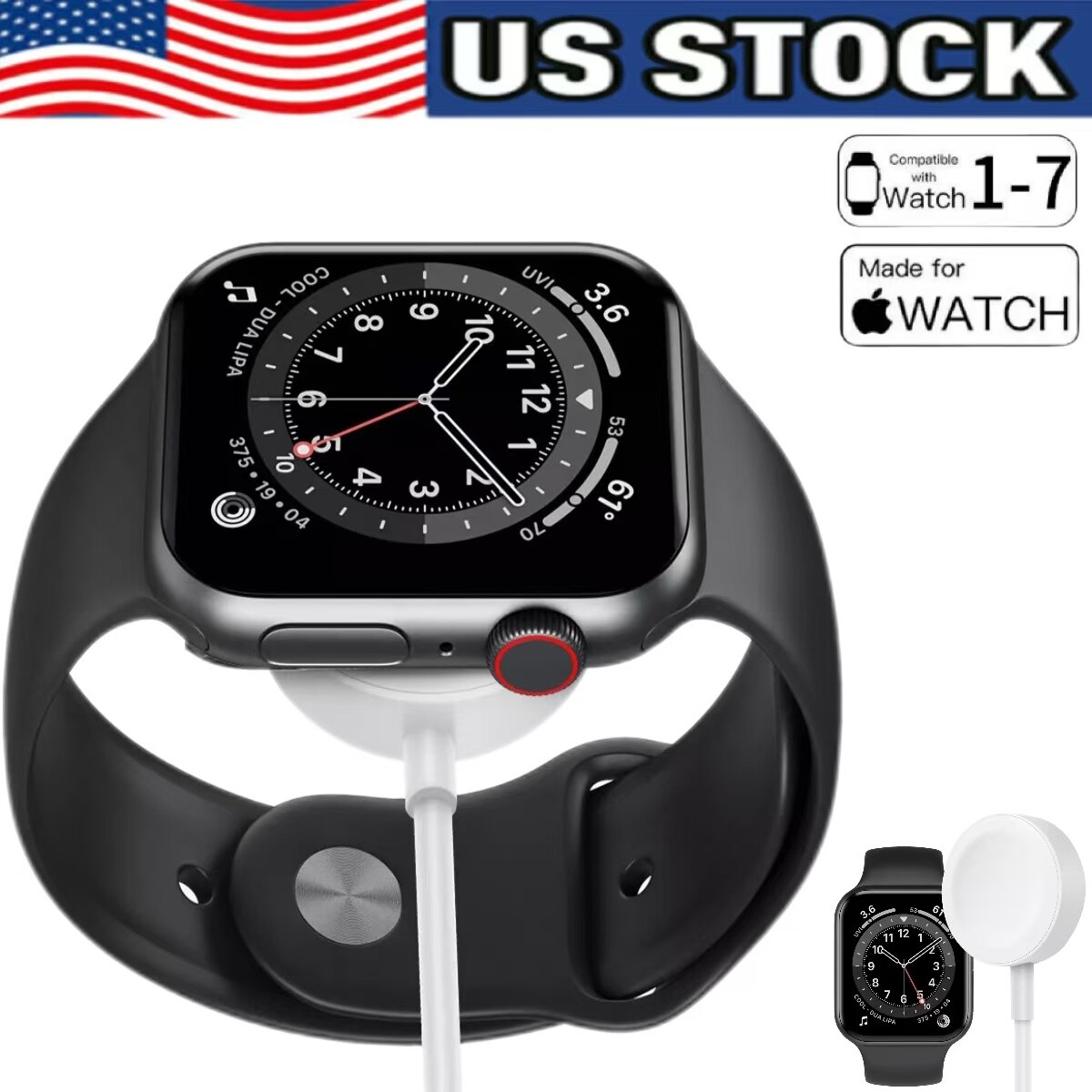 Magnetic USB Charging Cable Charger For Lot Apple Watch iWatch Series2/3/4/5/6/7