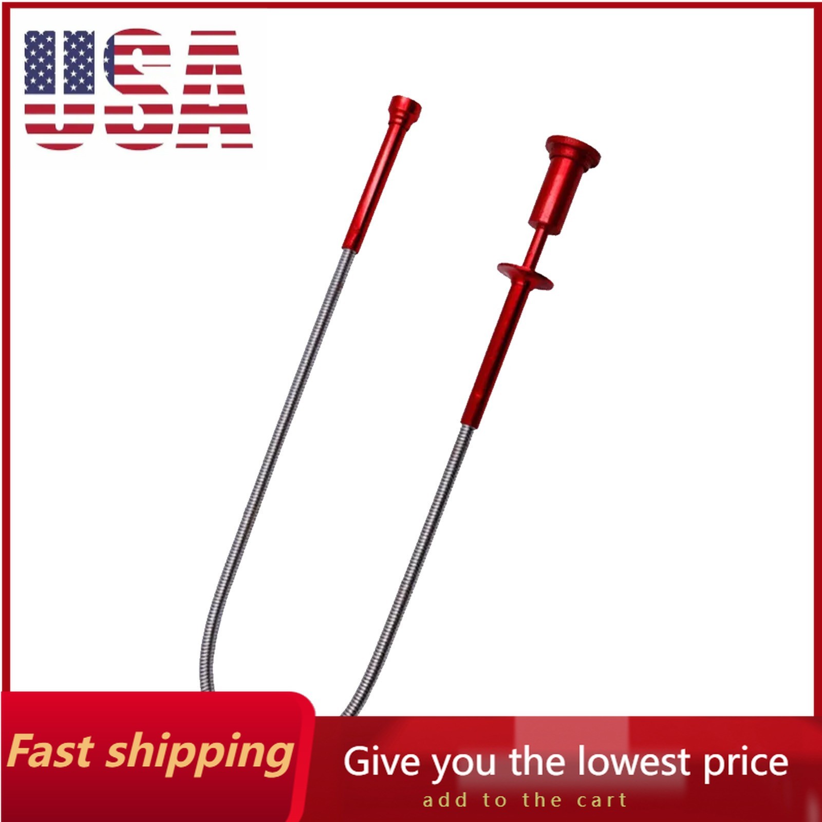 LED Magnetic Flexible Mechanic Claw 24" Pick-Up Tool Spring Loaded Parts GrabbjG