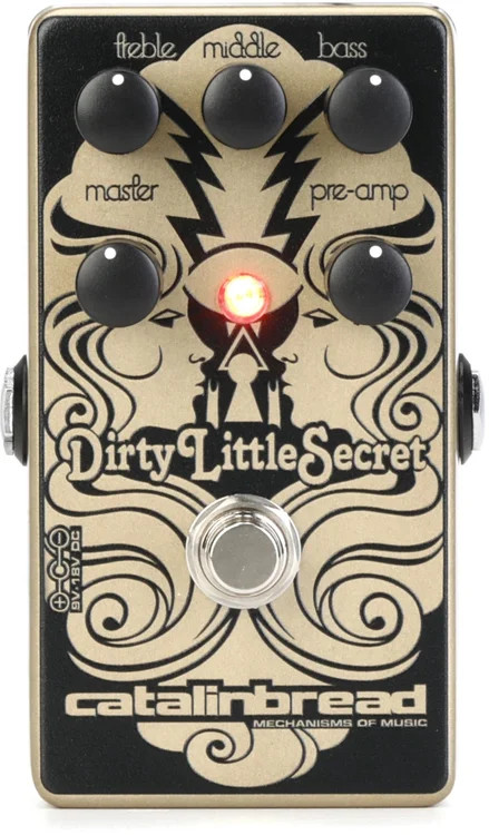 Catalinbread Dirty Little Secret Overdrive Pedal - Gold, Sweetwater Exclusive