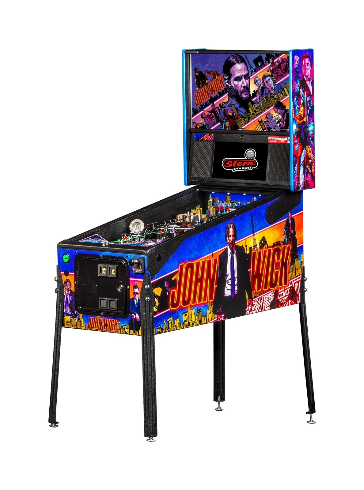 John Wick Premium Pinball Machine Stern New In Box Orange County Pinballs