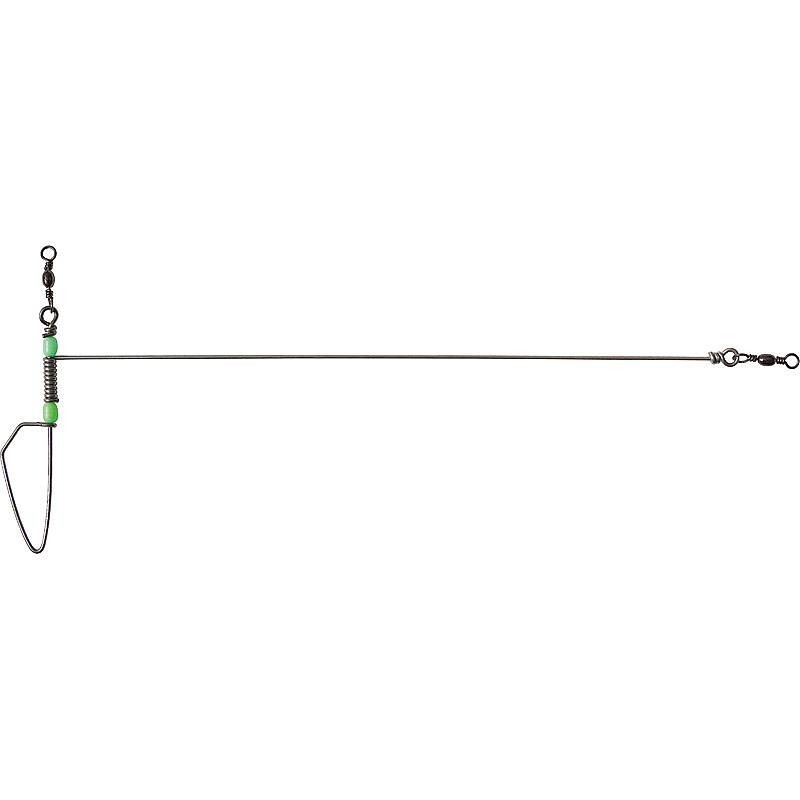 2 x 15 cm or 30cm Fladen Metal Sea Fishing Booms with Beads & Swivels