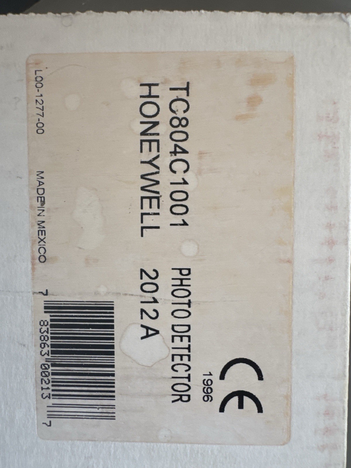 Honeywell TC804C1001 Photoelectric Smoke Detector – New Old Stock 1996.