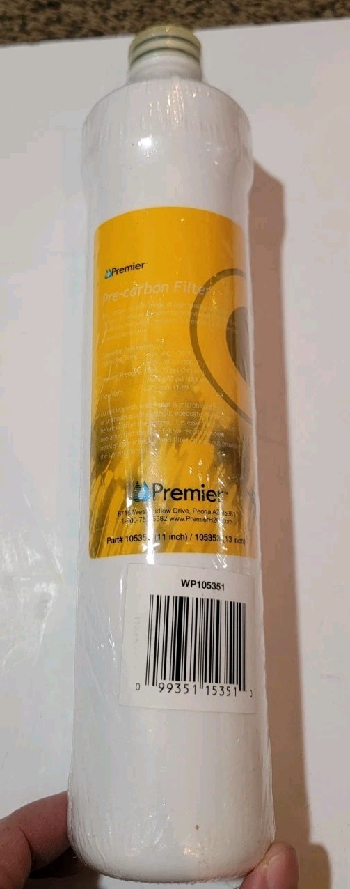 Watts Premier Pre-Carbon Yellow WP105351 Water Filters (2 Pack) - New and Sealed