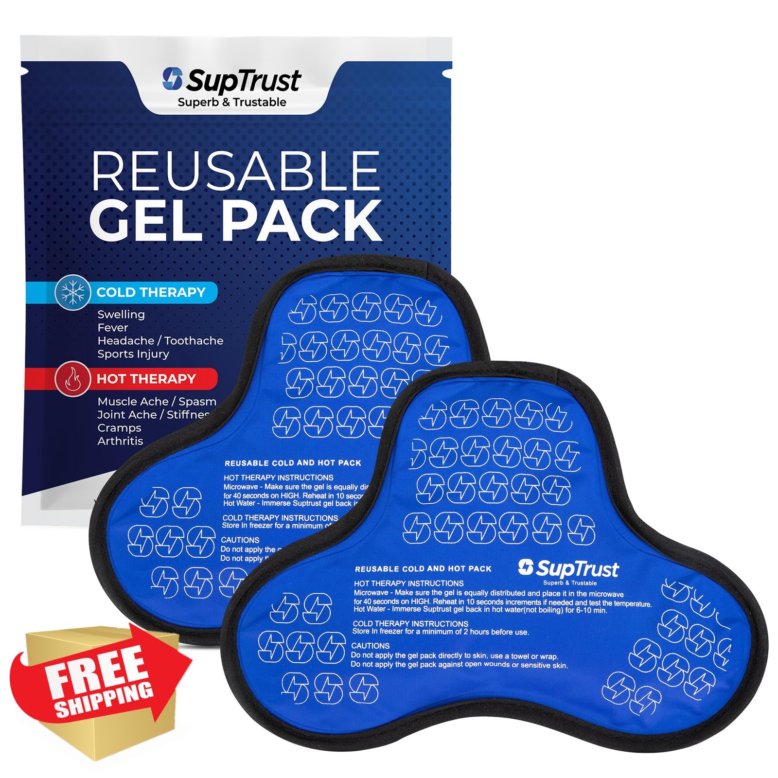 Suptrust Shoulder Ice Pack 2 Pack One Size