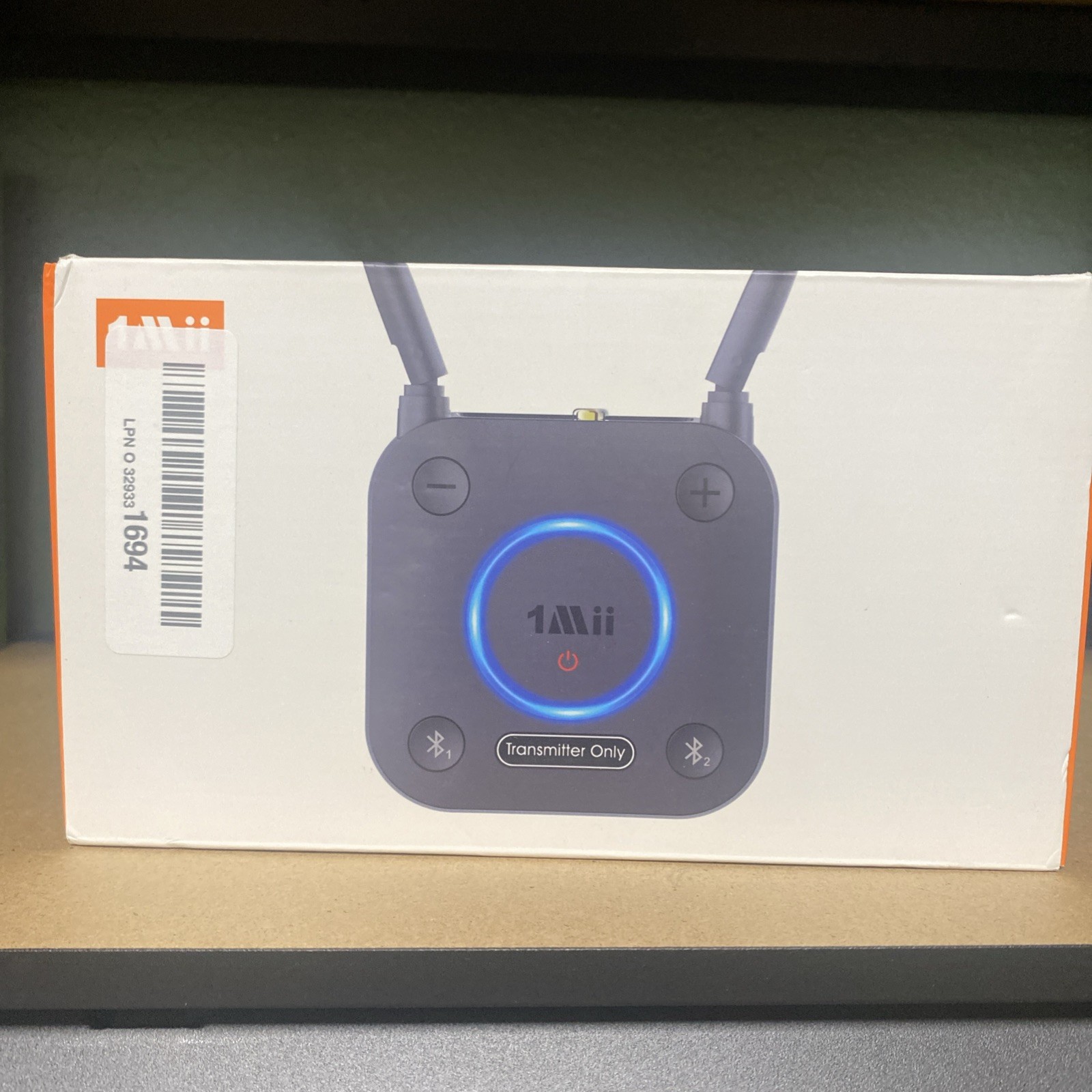 1mii 1Mii B06TX Bluetooth 5.2 Transmitter for TV to Wireless Headphone/Speaker