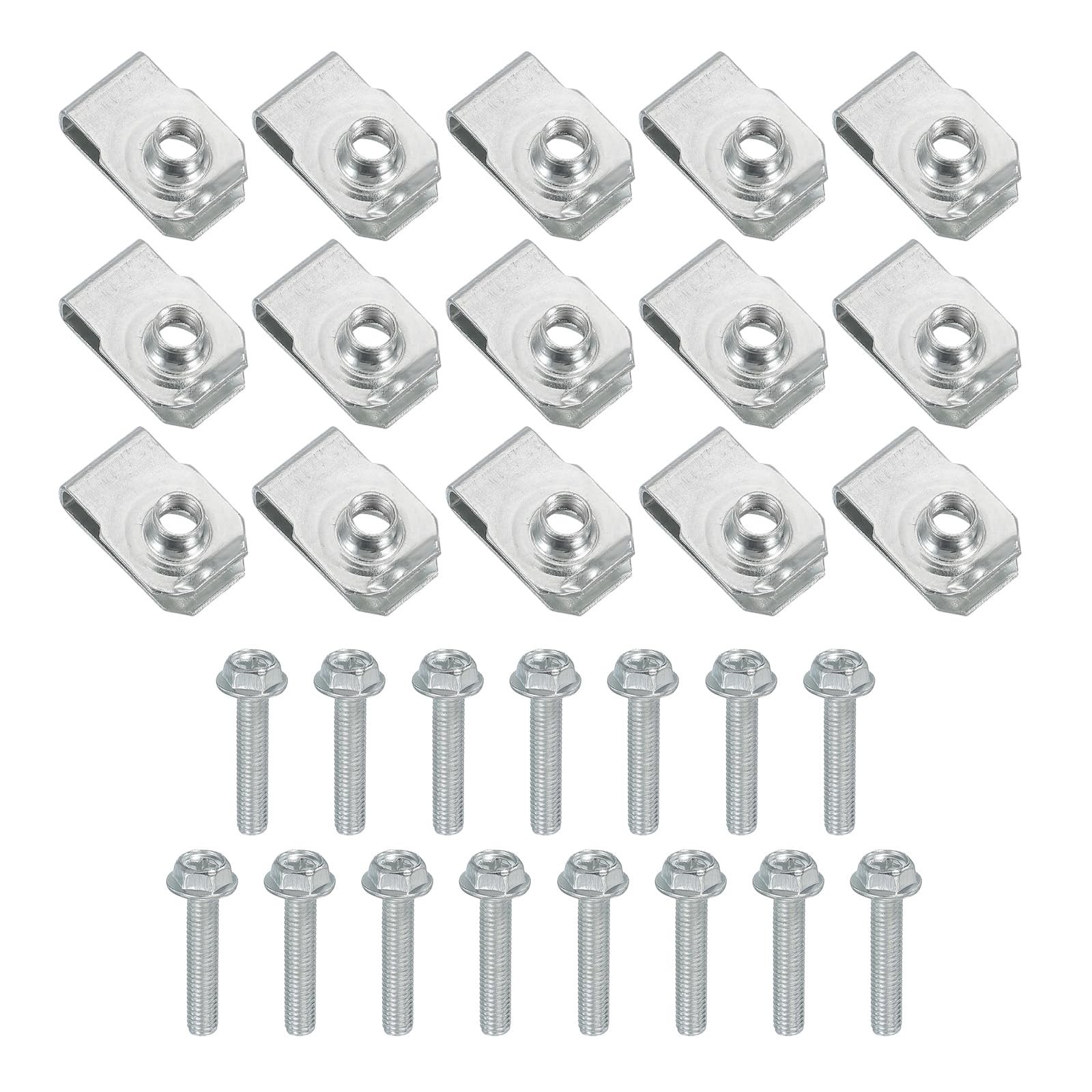 PATIKIL M50.8 Bolt and UNut, 15 Pcs Extruded U Nut & Body Bolt Kit Fastener H...