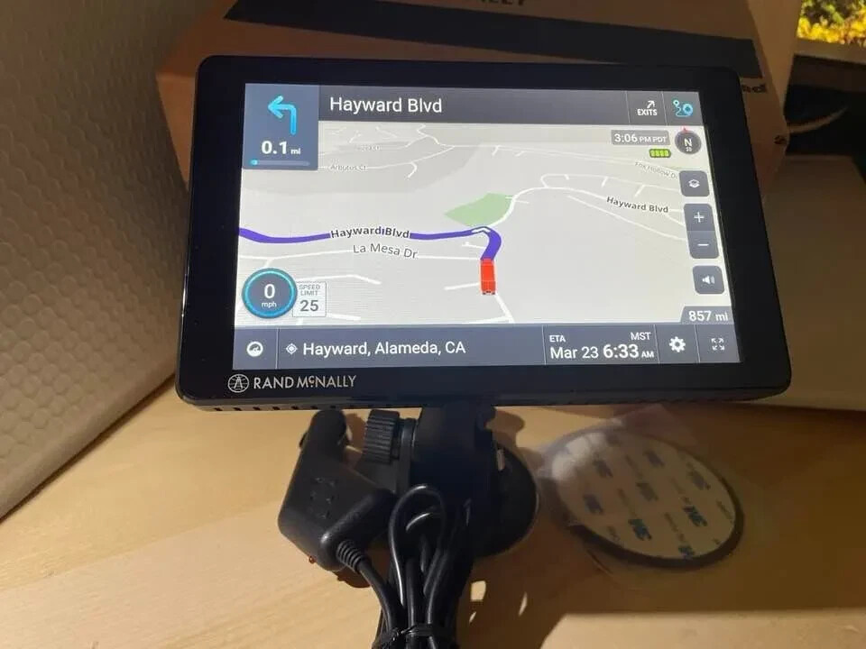 RAND MCNALLY TND750 7" TRUCK GPS RECEIVER LIFETIME MAPS UPDATED TO LATEST
