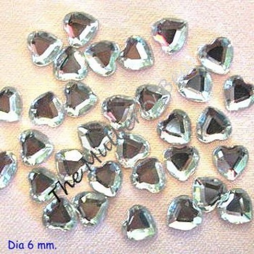 20 Hearts heart jewels Crystal Baubles rhinestones faux wedding Embellishments