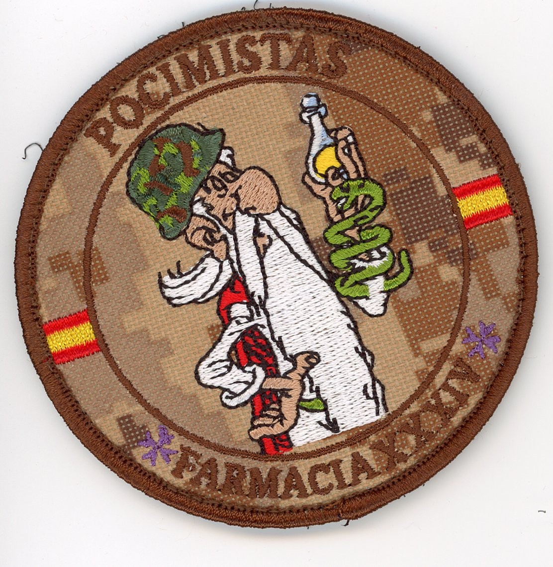 PATCH SPAIN  MILITARY xxxiv pharmacy promotion  POTION MAKERS VEL BACK  VEL BACK